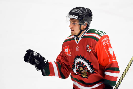 Frölundas Lukas Bengtsson jublar