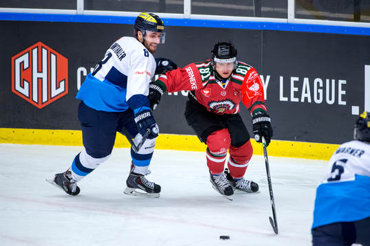 Ingolstadts Stephan Kronthaler och Frölundas Ryan Lasch