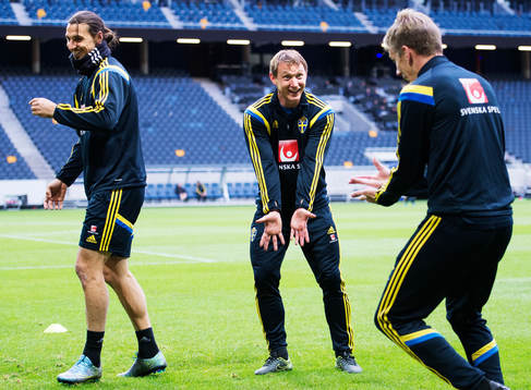 Zlatan Ibrahimovic, Kim Källström och Pontus Wernbloom