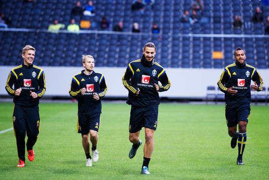 Pontus Wernbloom, Oscar Lewicki, Zlatan Ibrahimovic och