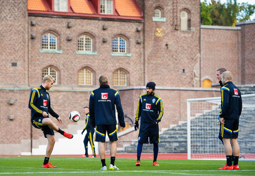 Filip Helander, Erkan Zengin, Robin Olsen och Anton
