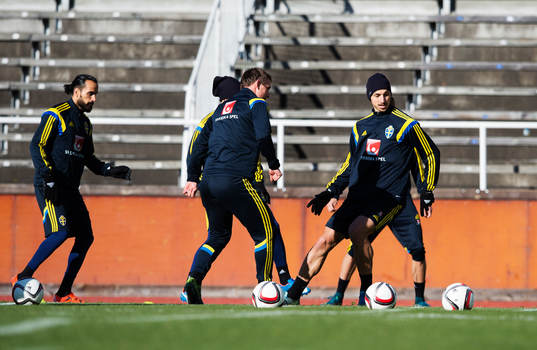 Erkan Zengin, Kim Källström och Zlatan Ibrahimovic