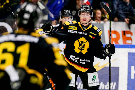 Skellefteås Adam Pettersson  jublar