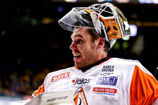 Karlskronas målvakt Linus Fernström