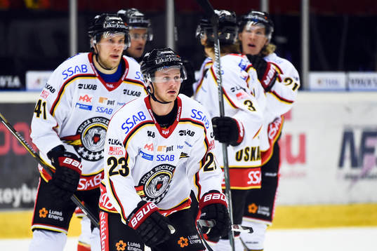Luleås Lucas Wallmark jublar
