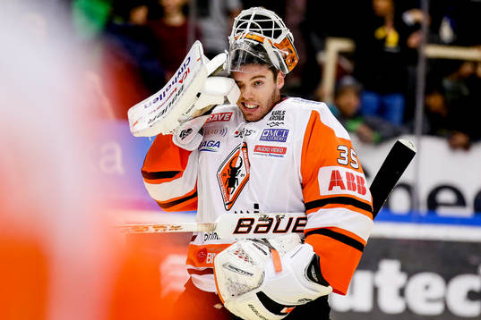 Karlskronas målvakt Linus Fernström