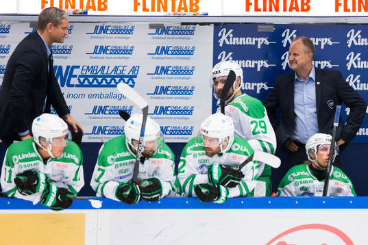 Rögles Mikael Gath och tränare Anders Eldebrink