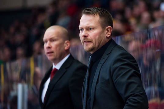 Luleås assisterande tränare Stefan Nilsson och tränare