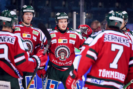 Frölundas Artturi Lehkonen jublar