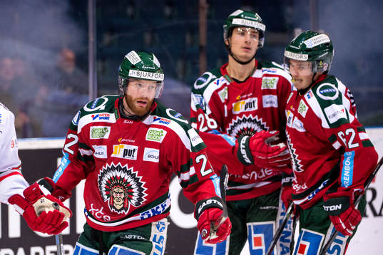 Frölundas Robin Figren jublar