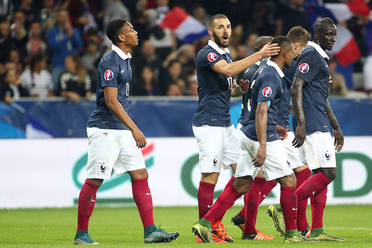 Joie Karim BENZEMA - 08.10.2015 - France / Armenie - Match