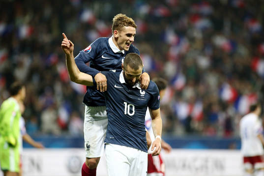 Joie Antoine GRIEZMANN / Karim BENZEMA - 08.10.2015 -