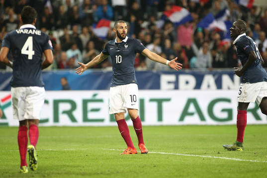 Joie Karim BENZEMA - 08.10.2015 - France / Armenie - Match