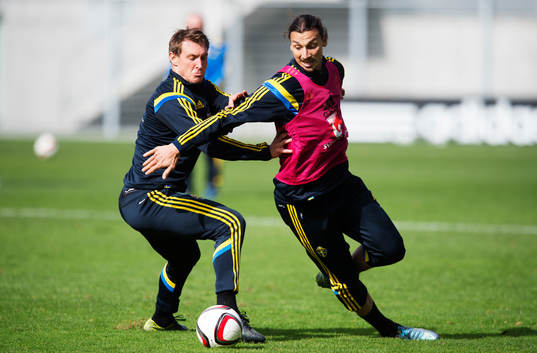 Kim Källström och Zlatan Ibrahimovic