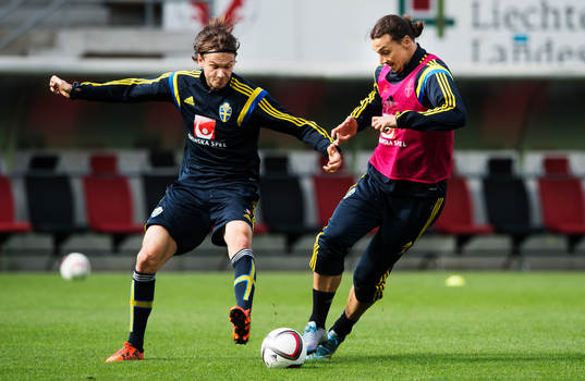 Albin Ekdal och Zlatan Ibrahimovic