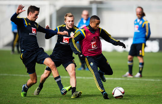 Mikael Lustig, Sebastian Larsson och Martin Olsson