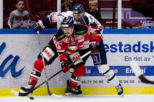 Malmö Redhawks Peter Mueller och Linköpings Chad Billins
