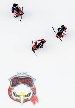 Malmö Redhawks spelare deppar