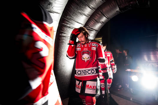 Malmö Redhawks Peter Mueller gör sig redo för att göra
