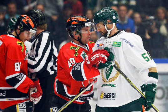 Örebros Anders Eriksson och Färjestads Rickard Wallin
