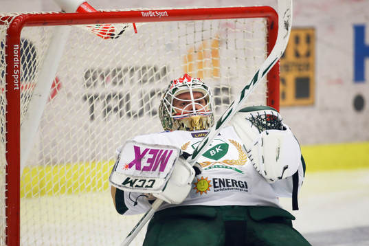 Färjestads målvakt Lars Haugen
