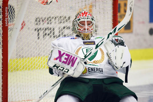 Färjestads målvakt Lars Haugen