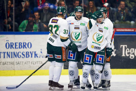 Färjestads Rickard Wallin jublar