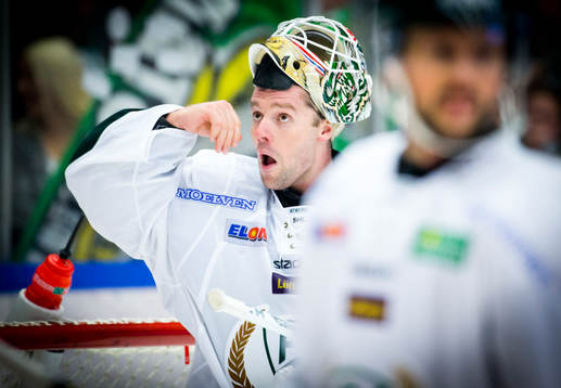 Färjestads målvakt Lars Haugen