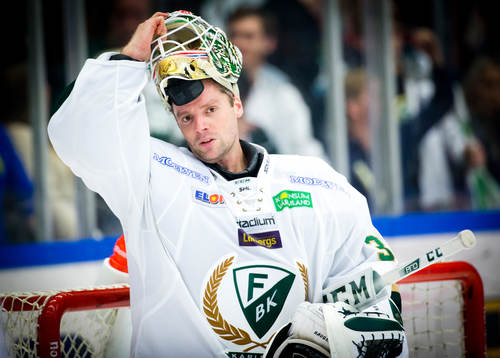 Färjestads målvakt Lars Haugen
