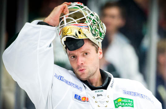 Färjestads målvakt Lars Haugen