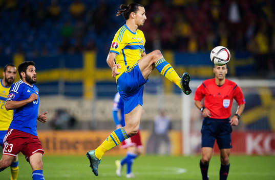 Liechtensteins Michele Polverino ser Sveriges Zlatan