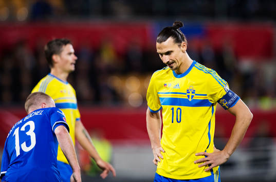 Sveriges Zlatan Ibrahimovic deppar