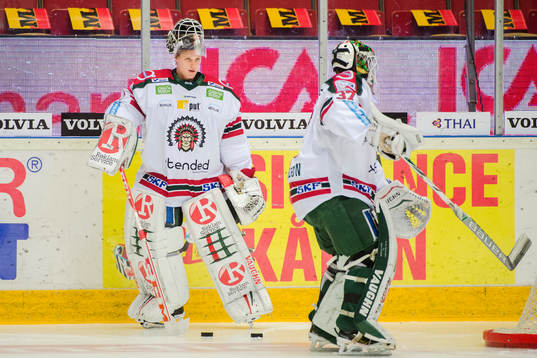 Frölundas målvakt Lars Johansson och Frölundas målvakt