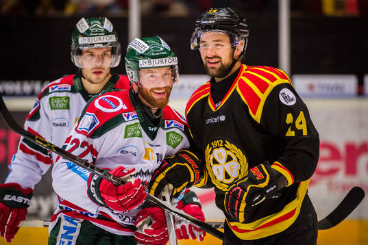 uFrölundas Robin Figren och Brynäs Johan Alcén
