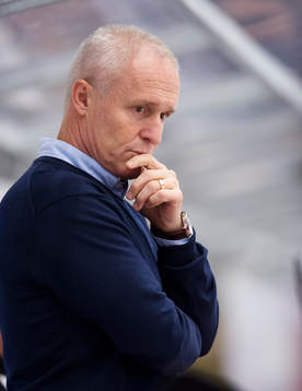 Timrå tränare Roger Forsberg deppar