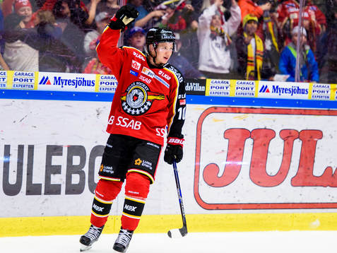 Luleås Toni Rajala jublar