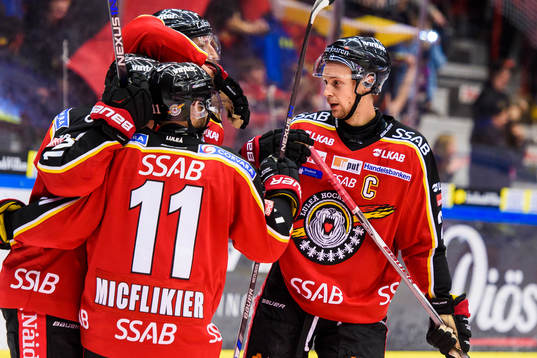 Luleås spelare jublar
