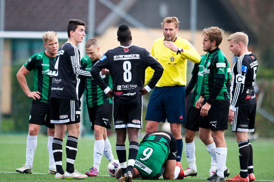 Högaborgs Filip Saganovski skadades