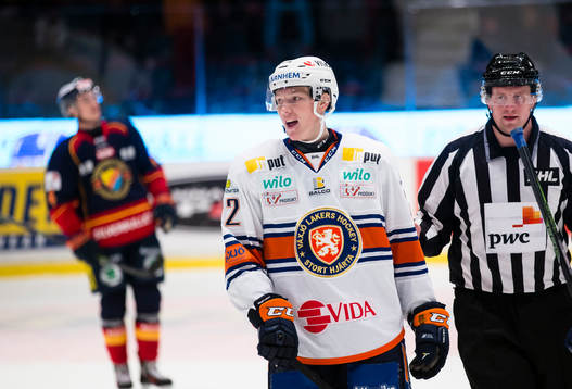 Växjös Gustav Rydahl åker på en utvisning