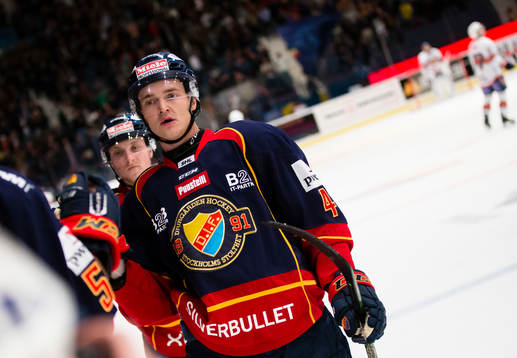 Djurgårdens Marcus Högström firar ett mål