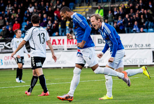 Trelleborgs Salif Camara Jönsson och Magnus Andersson