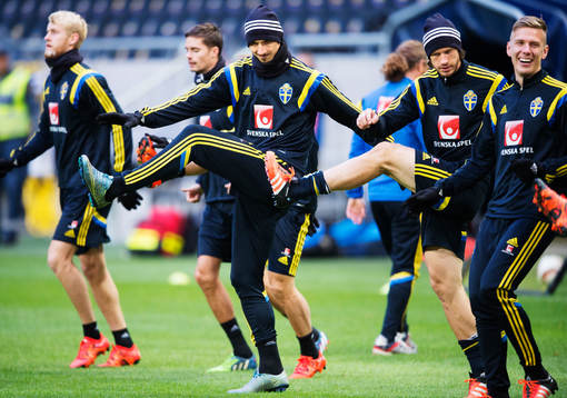 Zlatan Ibrahimovic, Gustav Svensson och Pontus Wernbloom