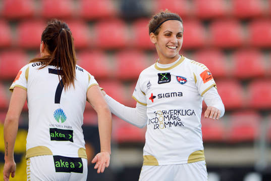 Rosengårds Natasa Andonova jublar
