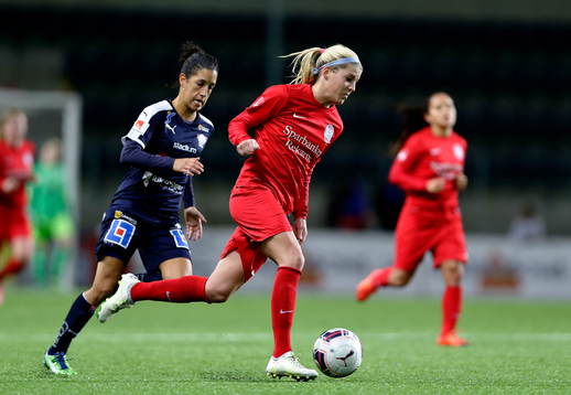 Eskilstunas Olivia Schough och Linköpings Claudia Neto