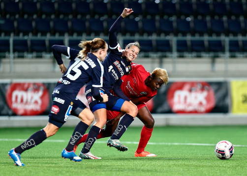 Linköpings Charlotte Rohlin och Eskilstunas Gaelle