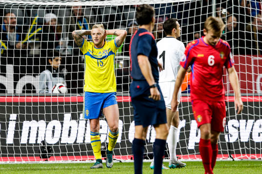 Sveriges John Guidetti deppar