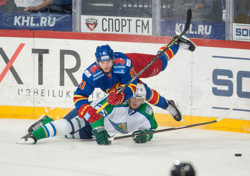 Tommi Huhtala. Jokerit - Salavat Julajev Ufa. KHL.