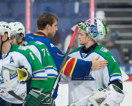 Henrik Karlsson (left), Niklas Svedberg. Jokerit - Salavat