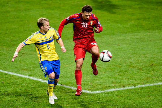 Sveriges Oscar Lewicki och Moldaviens Artur Patraş