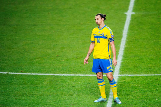 Sveriges Zlatan Ibrahimovic deppar